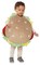 Underwraps Kid's Toddler's Plush Hamburger Belly Babies Costume Childrens Costume Size Medium 18-24M